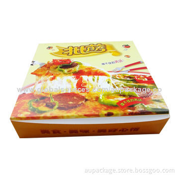 Pizza box with good quality printing, in different sizes